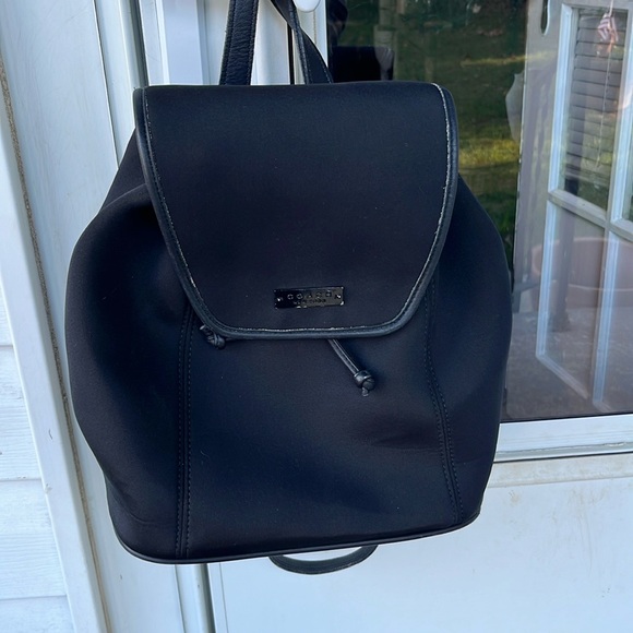 Coach black back pack - Picture 1 of 11